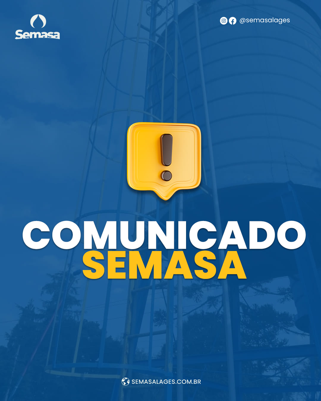 Lavação de reservatório no Salto Caveiras