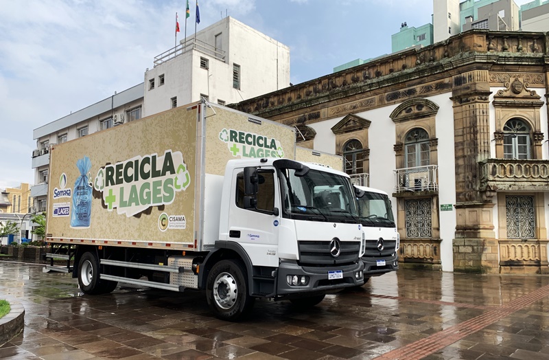 Recicla + Lages ganha dois novos caminhões e amplia estrutura da coleta seletiva